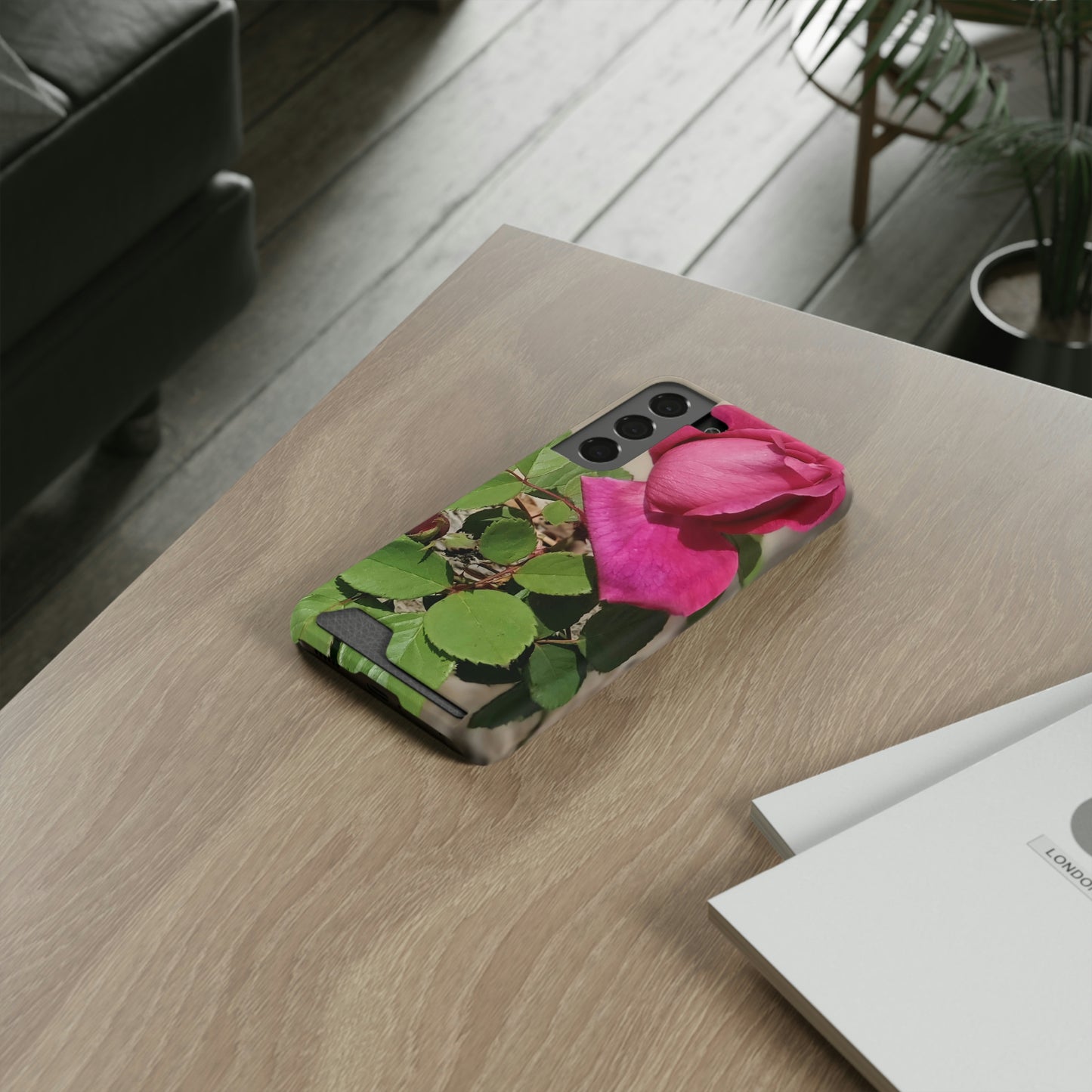 Dear Pink Rosa | Phone Case with Card Holder | High Bloom Collection | Life By Ortavia