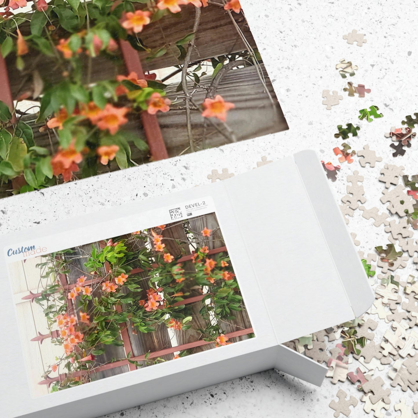 Flowers On A Rugged Fence | Puzzle | 110 252 500 1014 pc | High Bloom Collection | Life By Ortavia