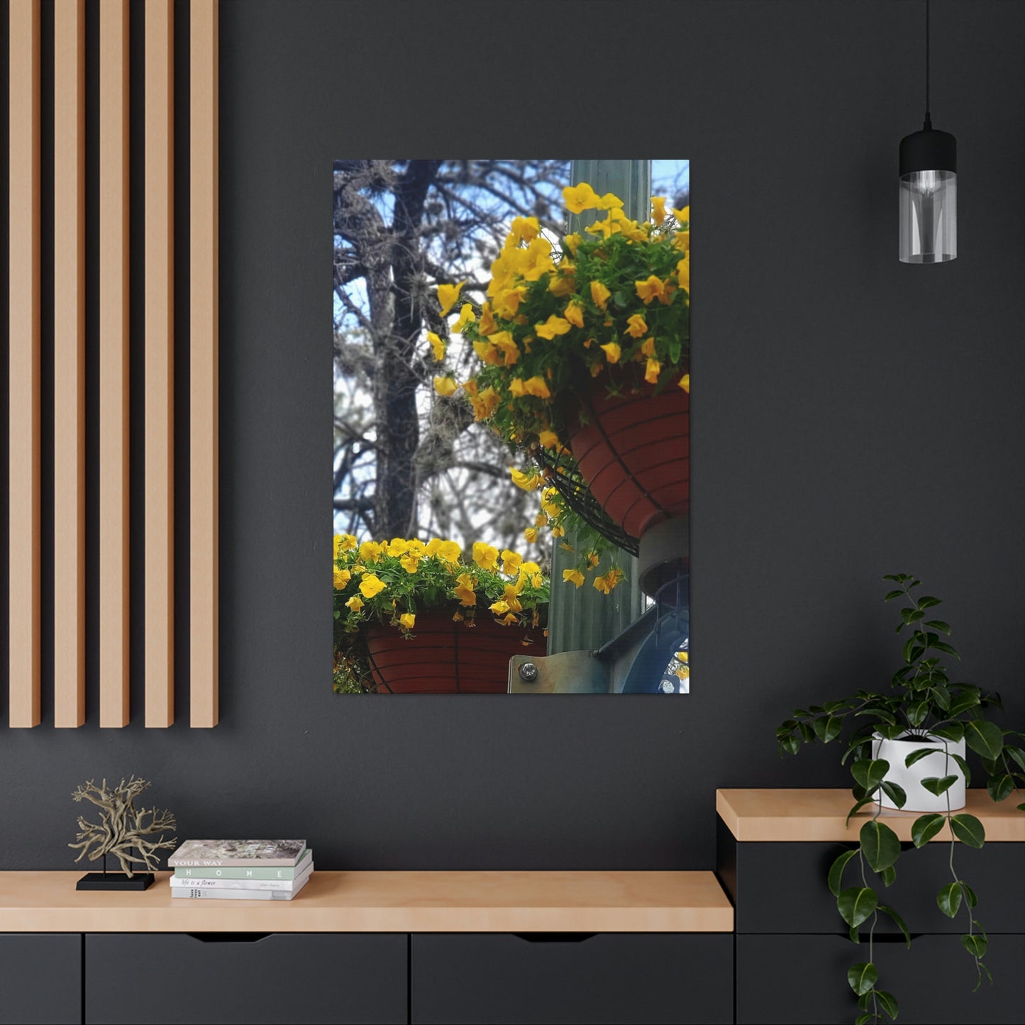 Yellow Pansies Downtown | Wall Art Canvas | High Bloom Collection | Life By Ortavia