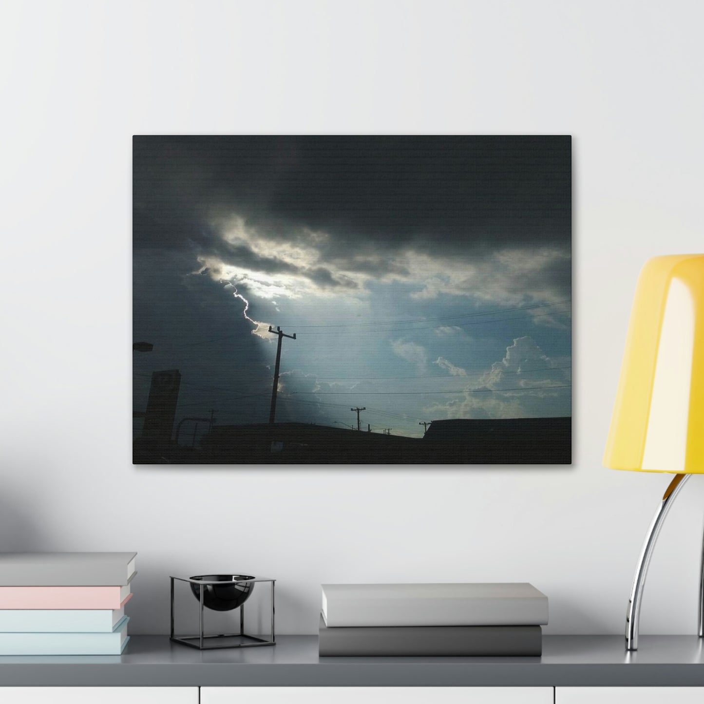 Sun Through Dark Clouds | Wall Art Canvas | Heavens Collection