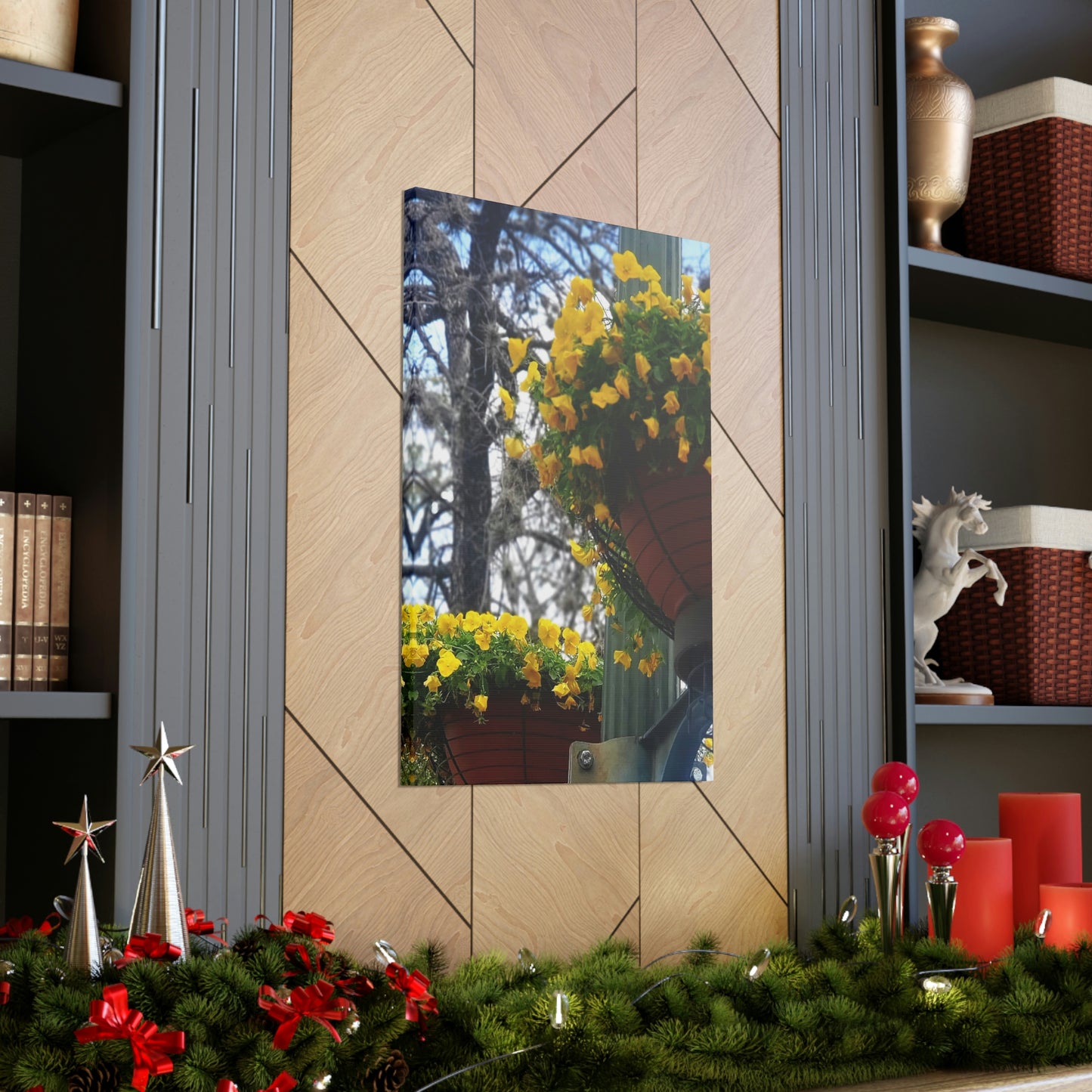 Yellow Pansies Downtown | Wall Art Canvas | High Bloom Collection | Life By Ortavia