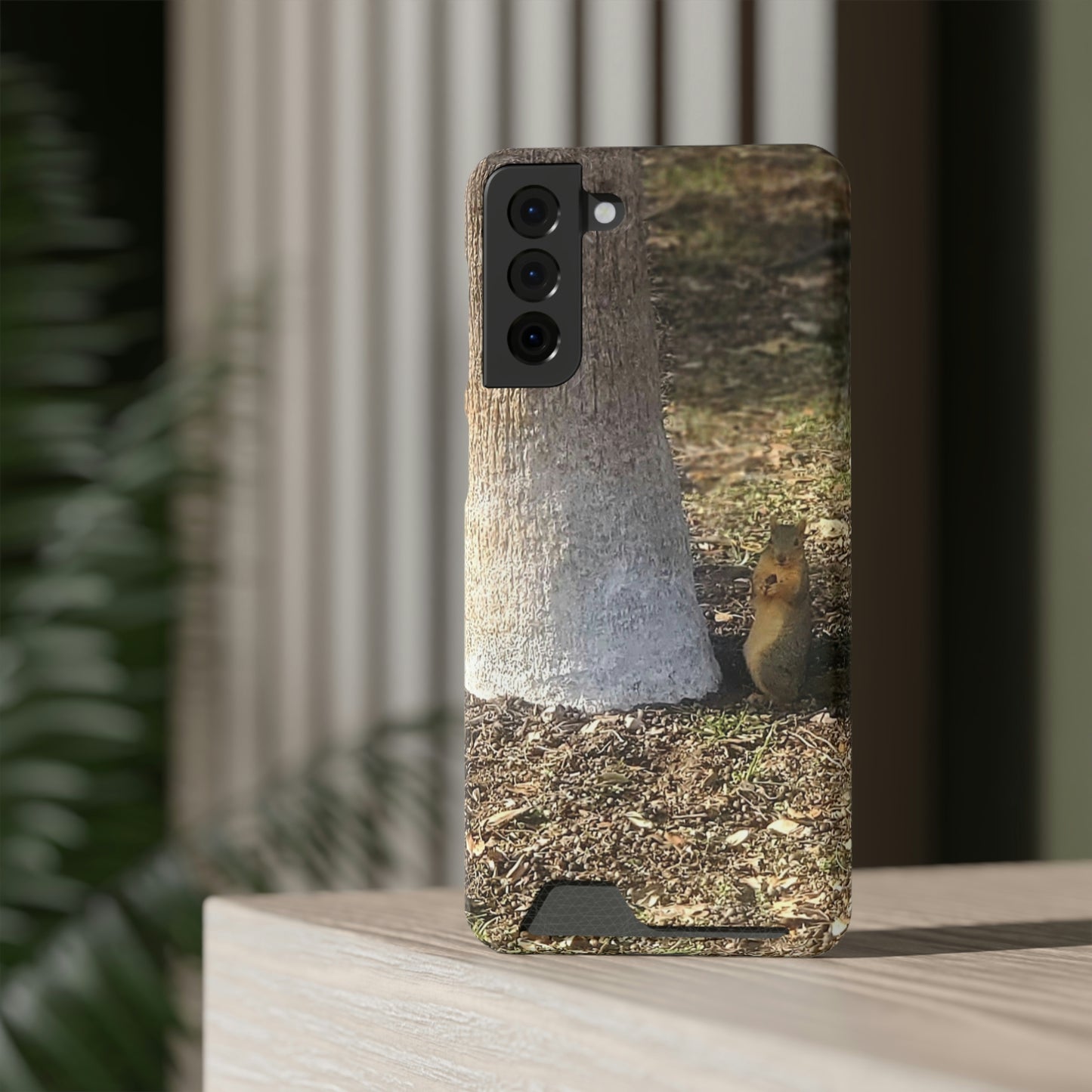 Squirrel and A Nut | Phone Case with Card Holder | Urban Geographic Collection | Life By Ortavia