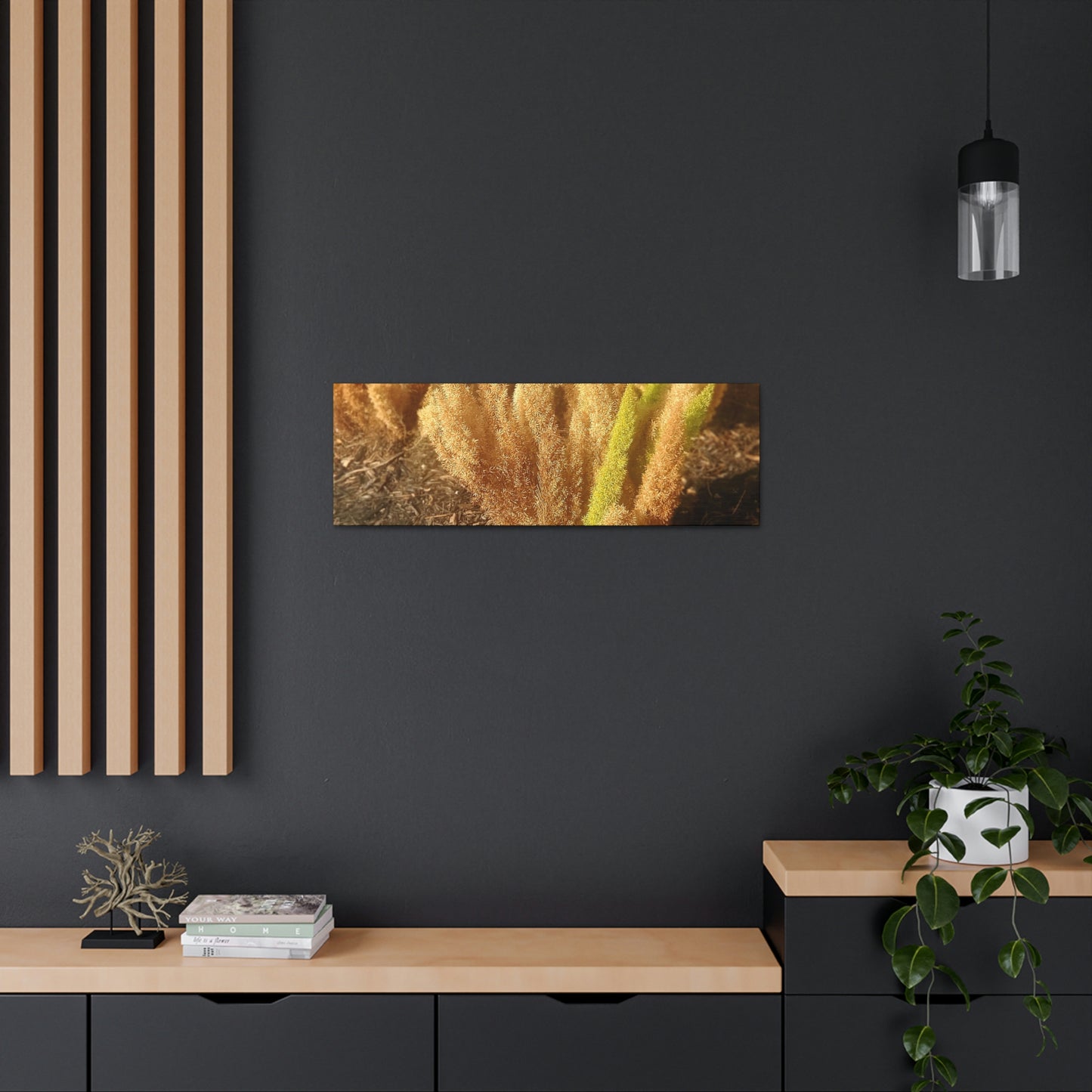 Golden Foxtail Fern | Wall Art Canvas | High Bloom Collection | Life By Ortavia