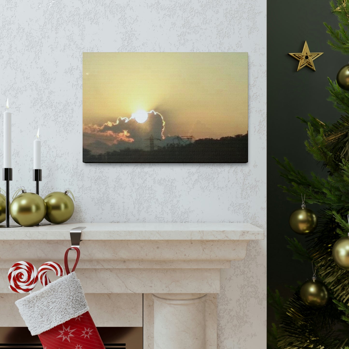 Sun in the Clouds | Wall Art Canvas | Heavens Collection | Life By Ortavia
