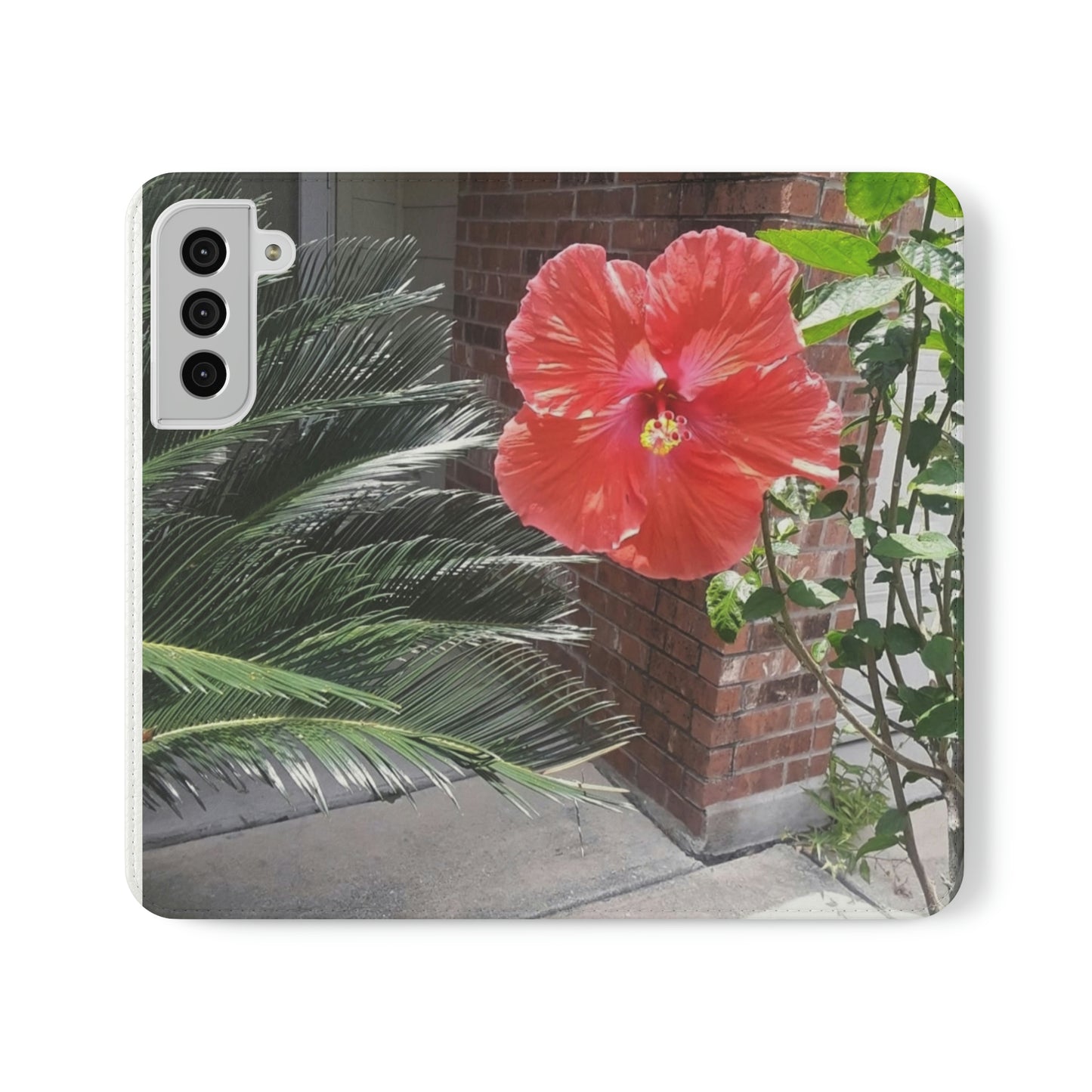 Peach Hibiscus | Folio Phone Case | High Bloom Collection | Life By Ortavia
