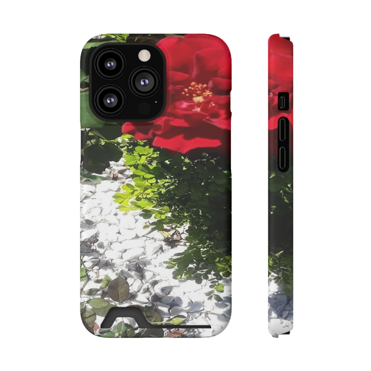 Europeana Red Rose | Phone Case with Card Holder | High Bloom Collection | Life By Ortavia