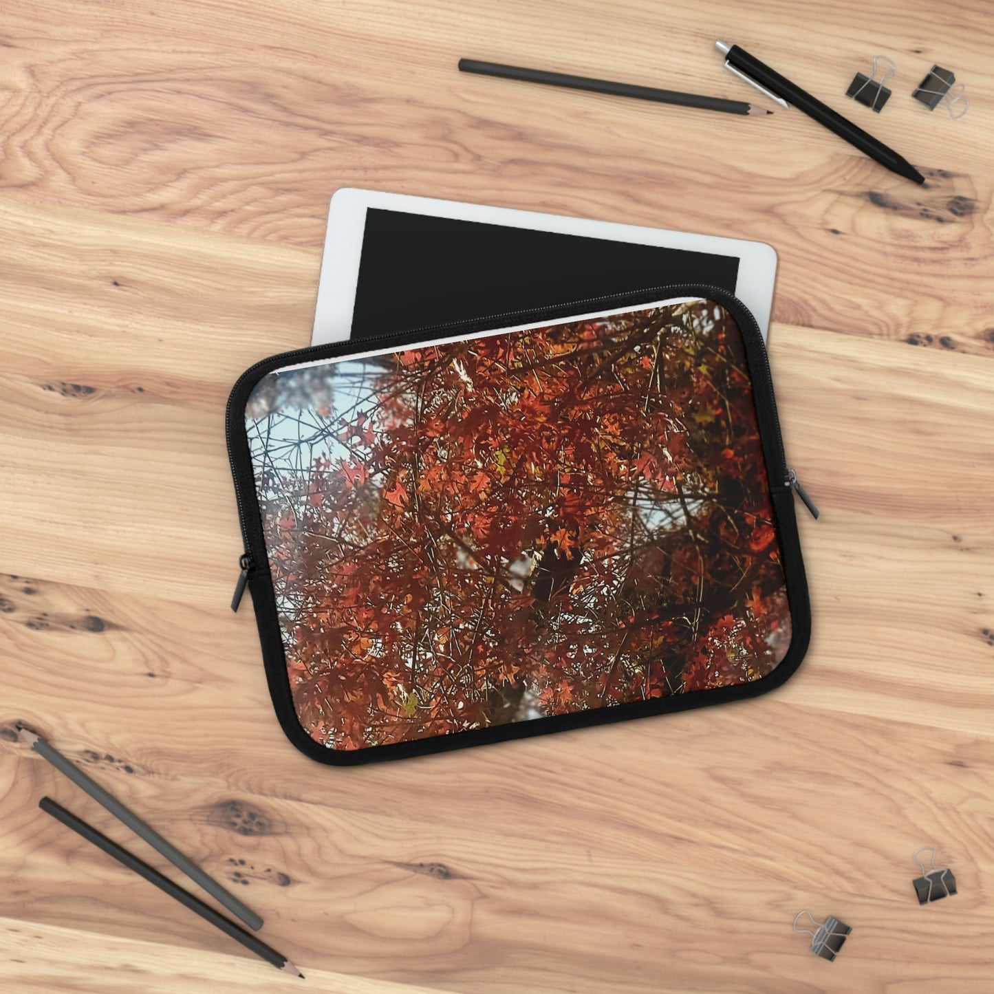 Red Leaves in Autumn | Laptop Sleeve | 7 Inch 10 Inch 13 Inch 15 Inch 17 Inch | Life By Ortavia