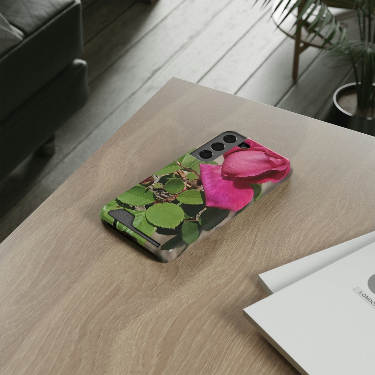 Dear Pink Rosa | Phone Case with Card Holder | High Bloom Collection | Life By Ortavia