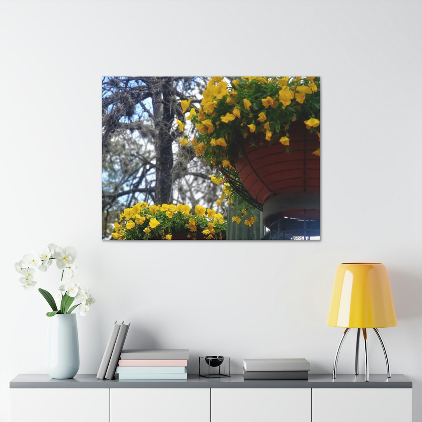 Yellow Pansies Downtown | Wall Art Canvas | High Bloom Collection | Life By Ortavia