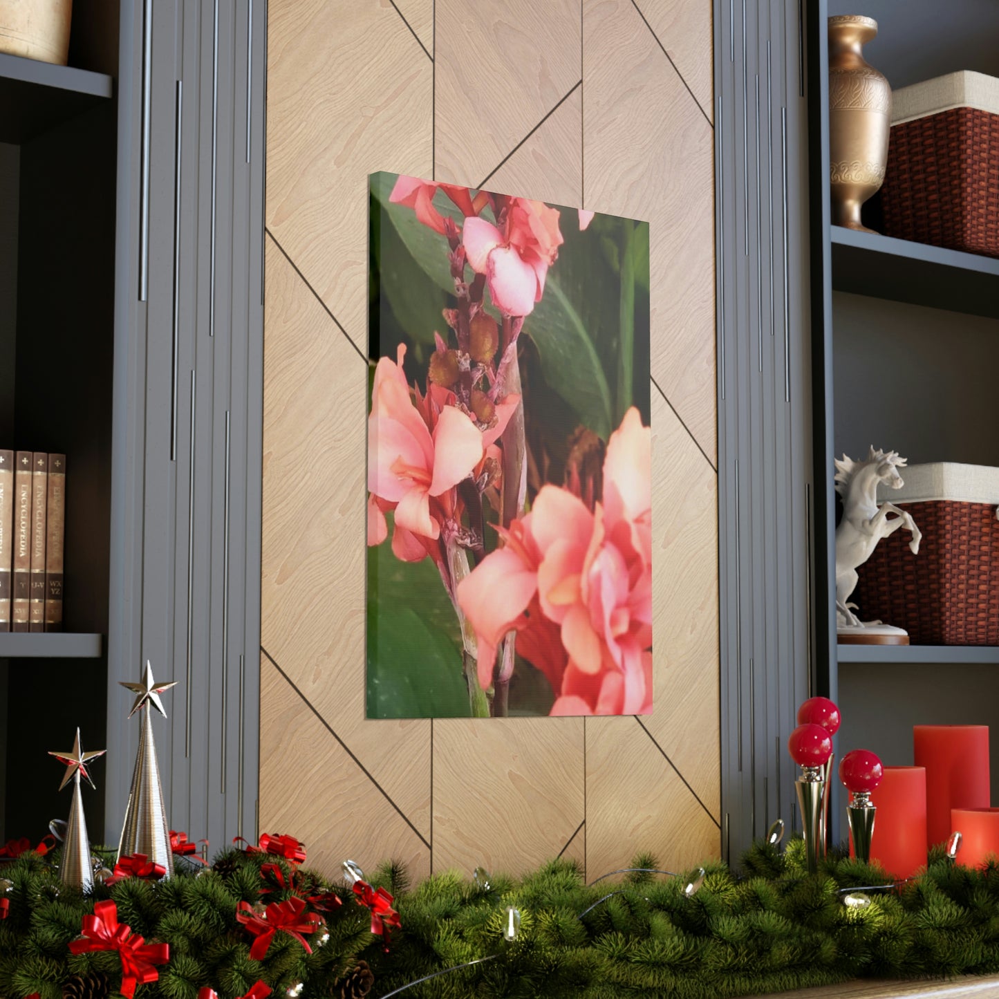 Art Prints & Wall Art, Canvas Gallery with Pink Canna Flower