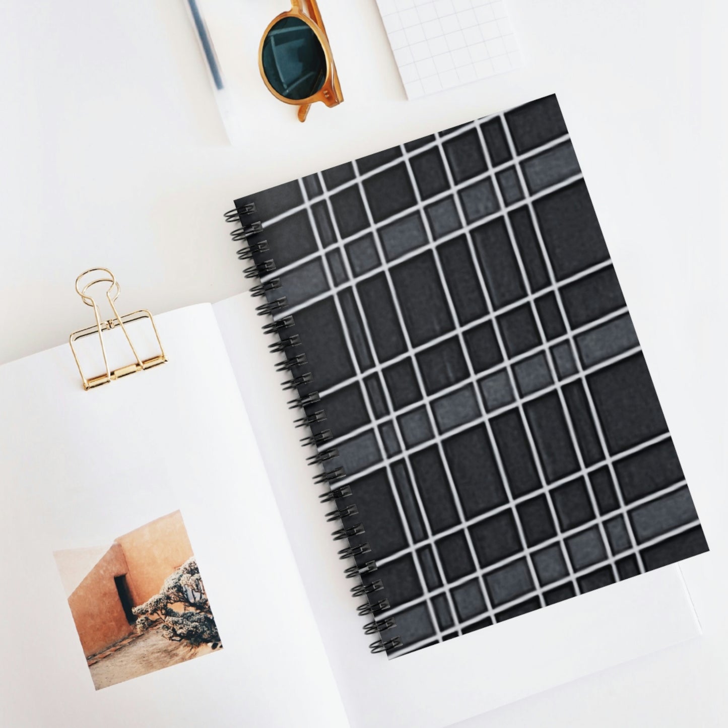 Newspaper | Spiral Notebook 118 pg Ruled | Vintage Window Collection | Life By Ortavia