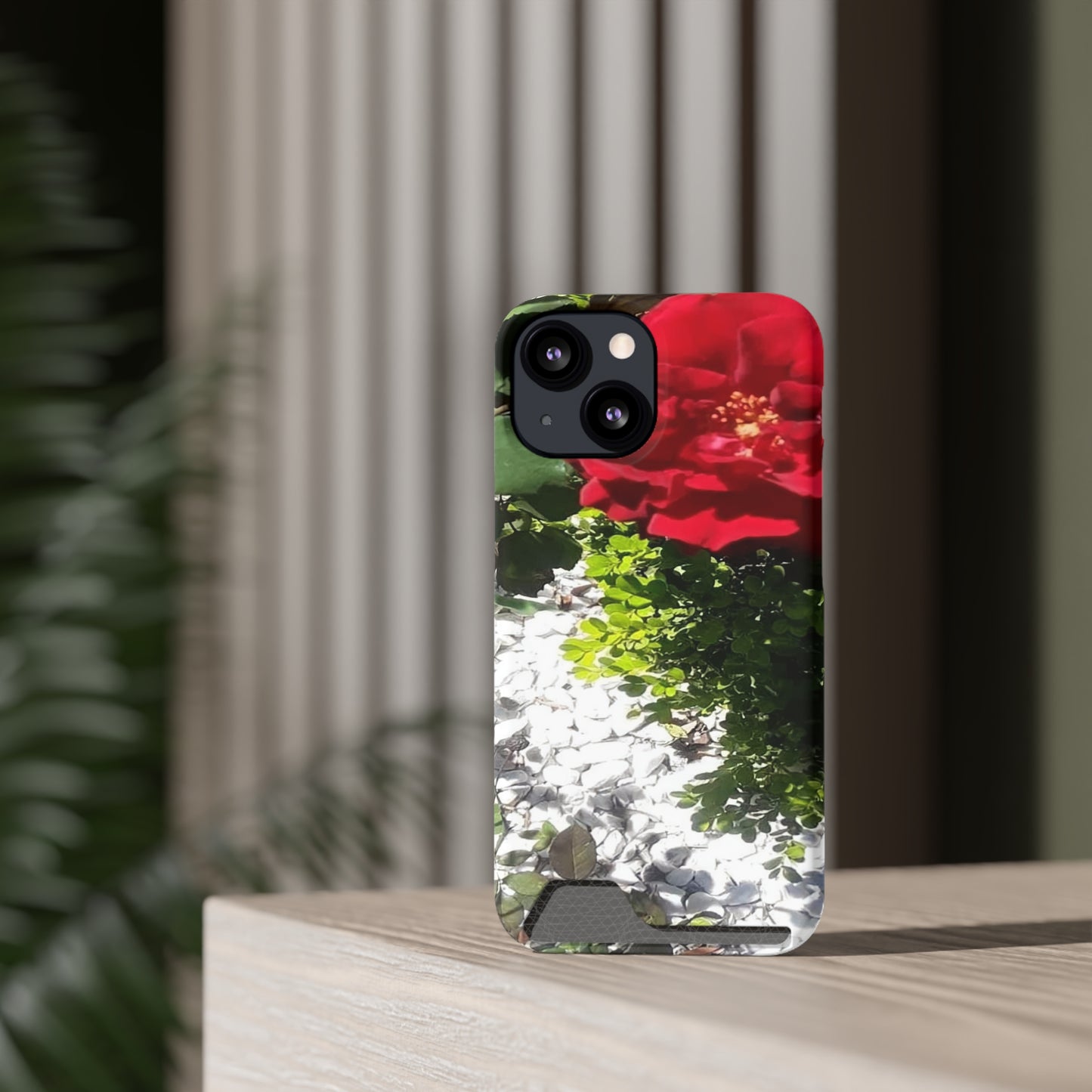 Europeana Red Rose | Phone Case with Card Holder | High Bloom Collection | Life By Ortavia