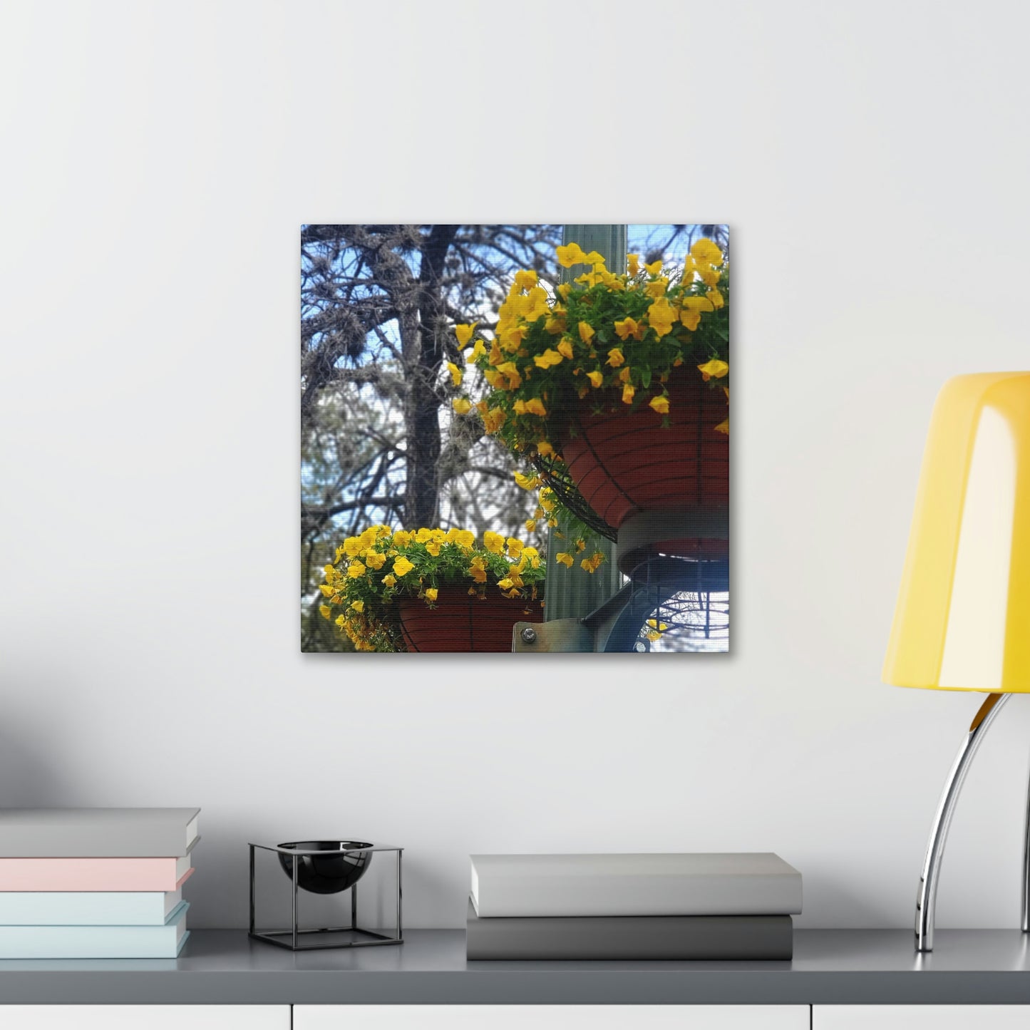 Yellow Pansies Downtown | Wall Art Canvas | High Bloom Collection | Life By Ortavia