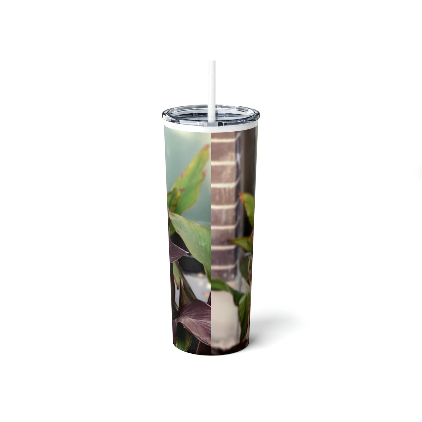 Red Canna | Skinny Steel Tumbler with Straw 20oz | High Bloom Collection | Life By Ortavia