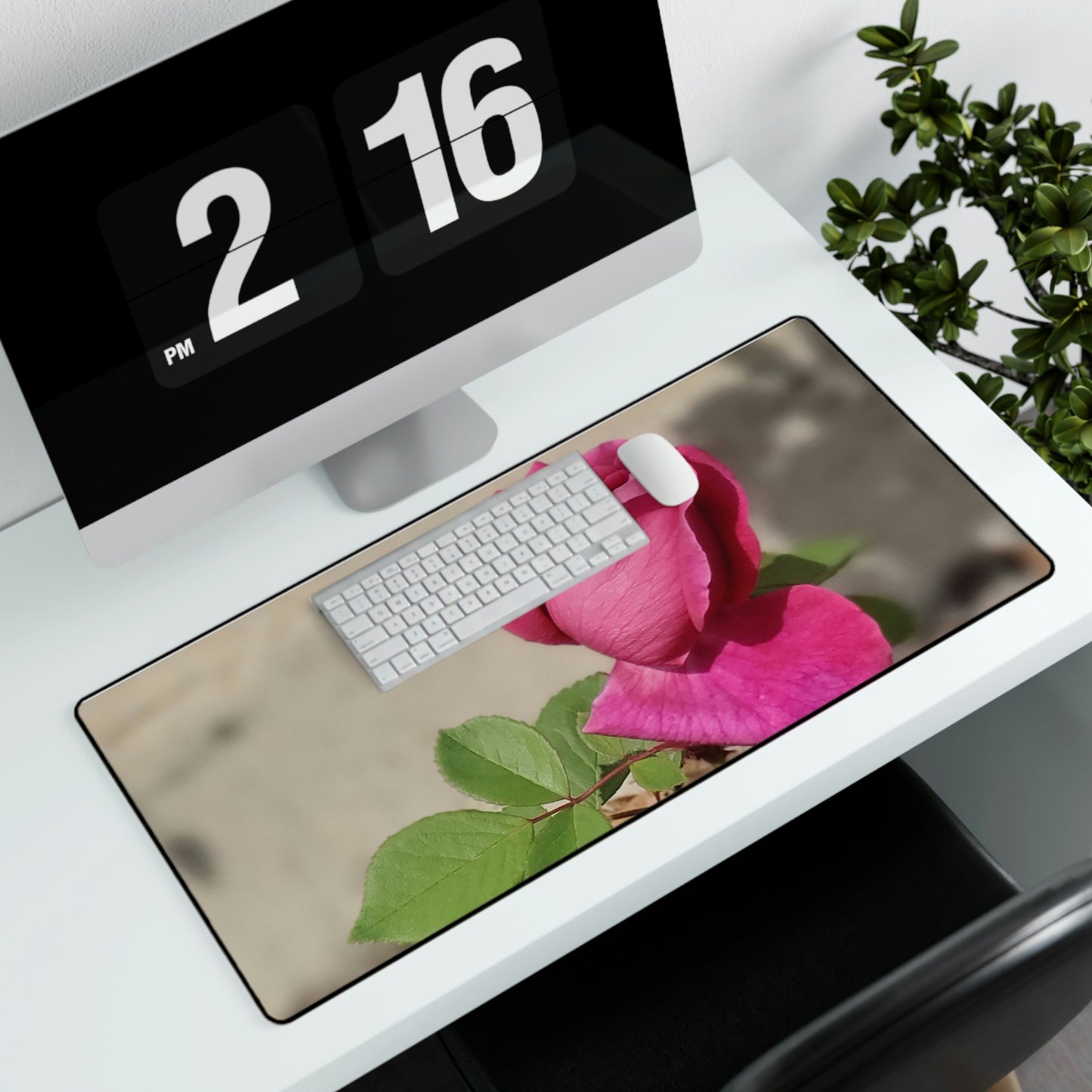 Dear Pink Rosa | High Bloom Collection | Desk Mat | Life By Ortavia