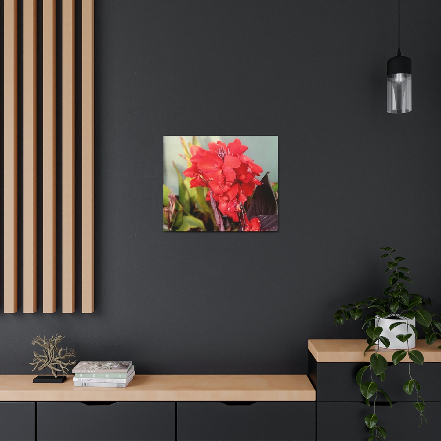 Red Canna | High Bloom Collection | Wall Art Print | Life By Ortavia