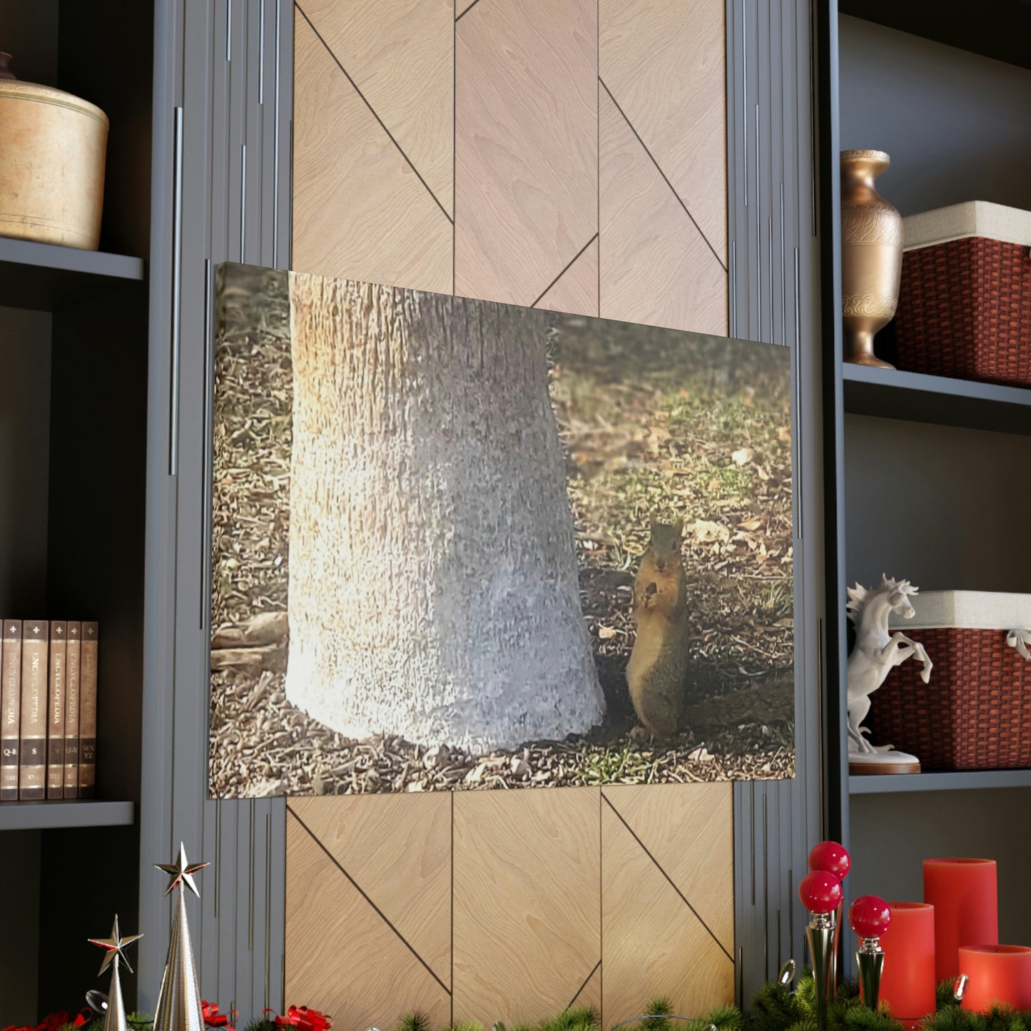 Squirrel and A Nut | Wall Art Print | Urban Geographic Collection | Life By Ortavia