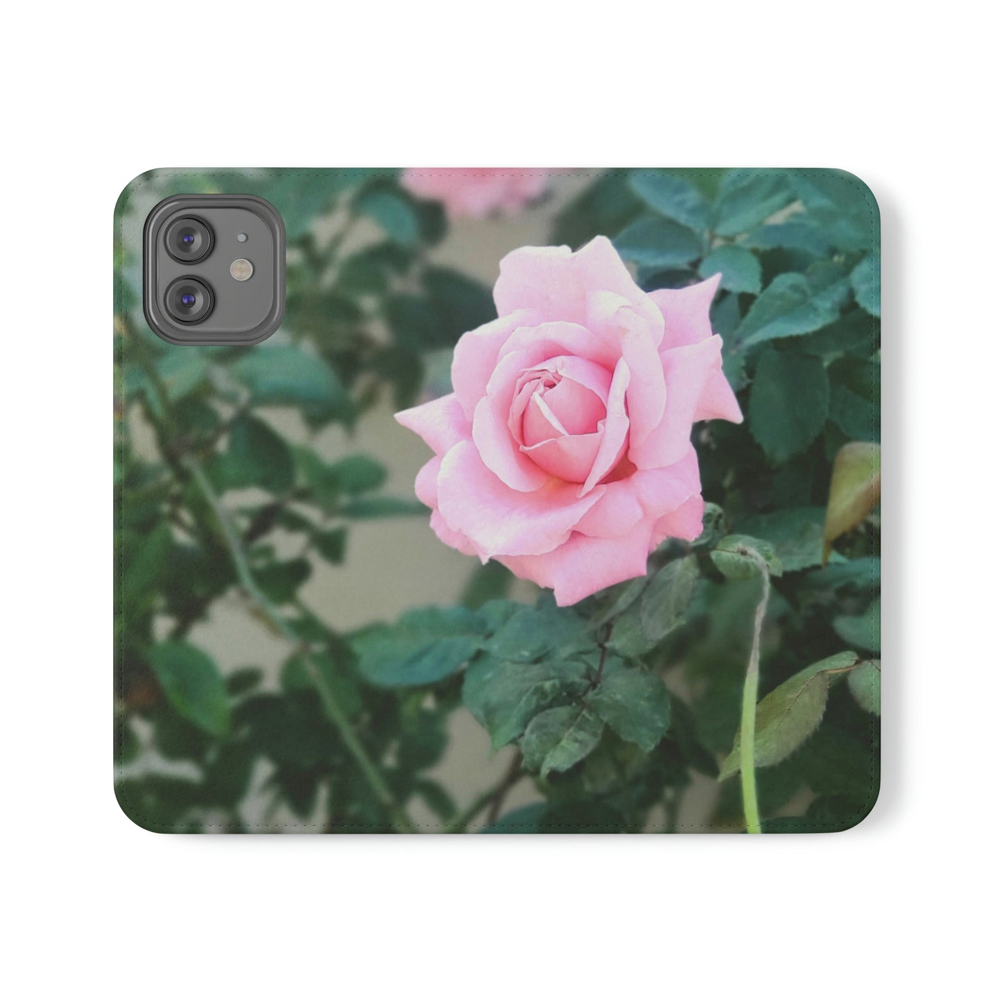 Focus on A Pink Rose | Folio Phone Case | High Bloom Collection | Life By Ortavia