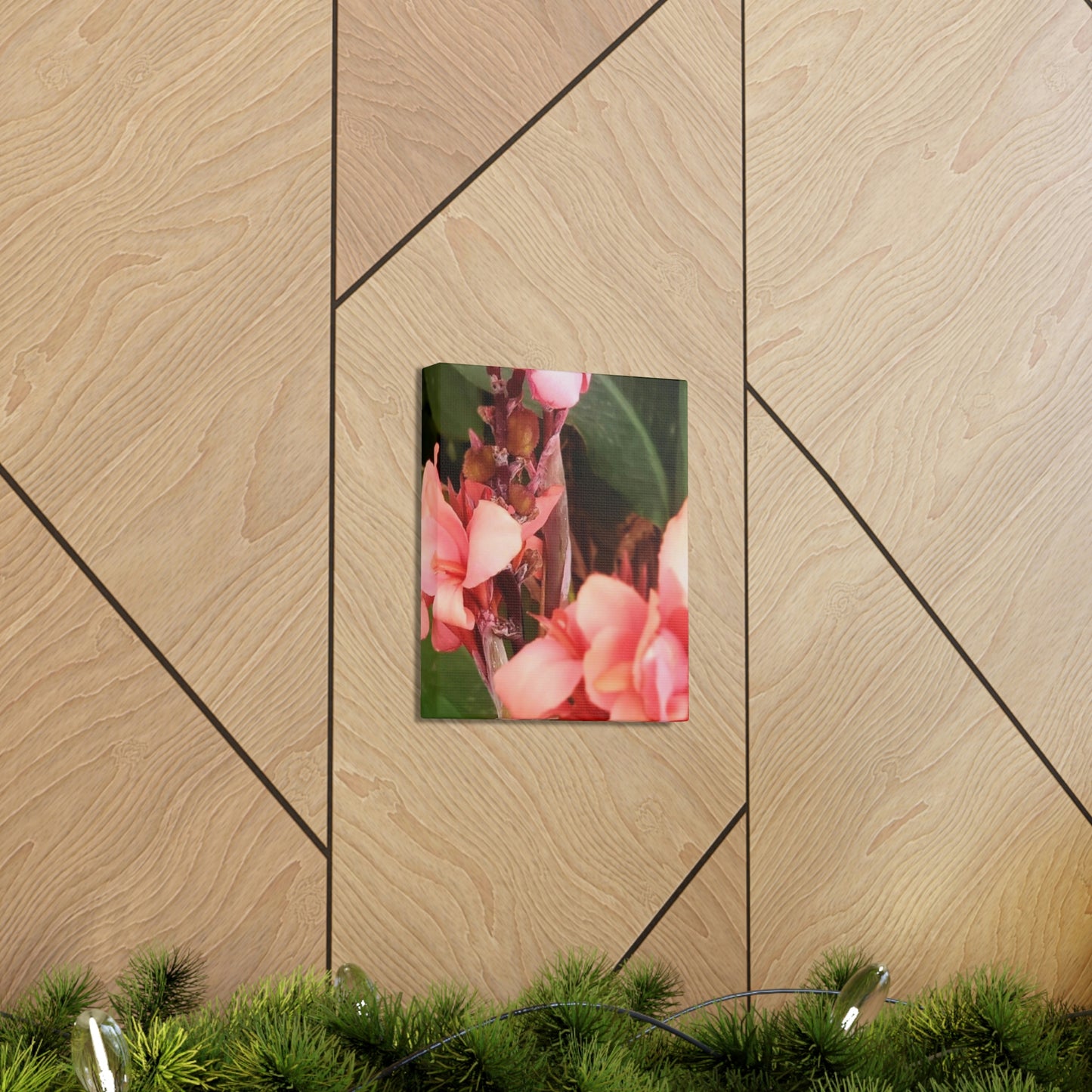 Art Prints & Wall Art, Canvas Gallery with Pink Canna Flower