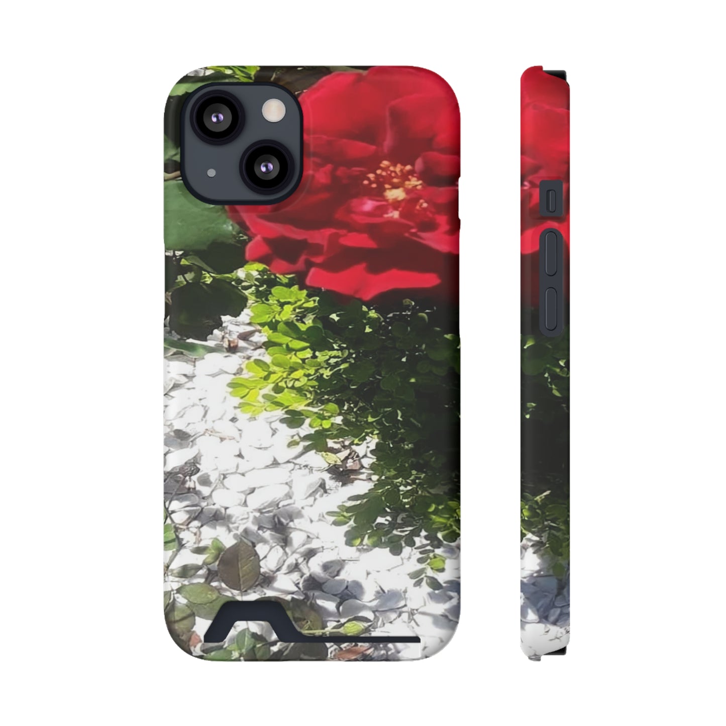Europeana Red Rose | Phone Case with Card Holder | High Bloom Collection | Life By Ortavia