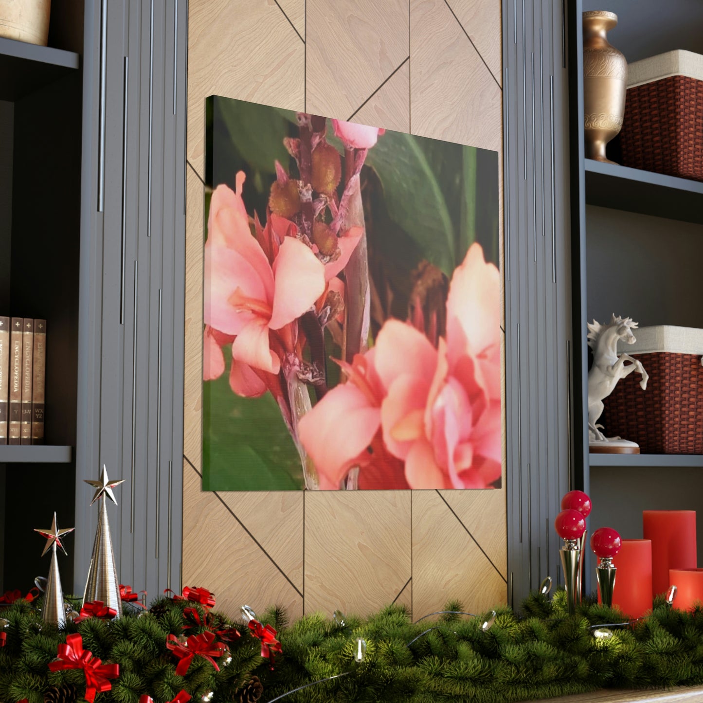Art Prints & Wall Art, Canvas Gallery with Pink Canna Flower