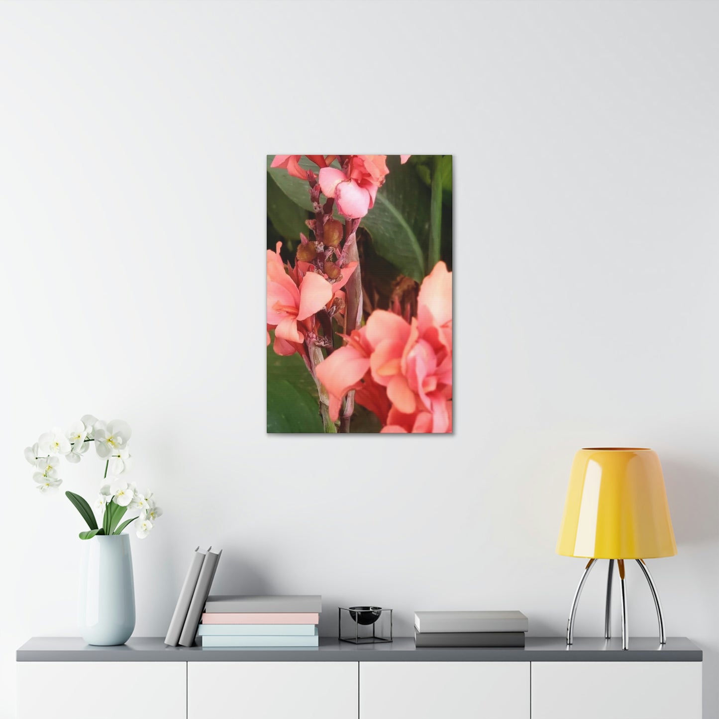 Art Prints & Wall Art, Canvas Gallery with Pink Canna Flower