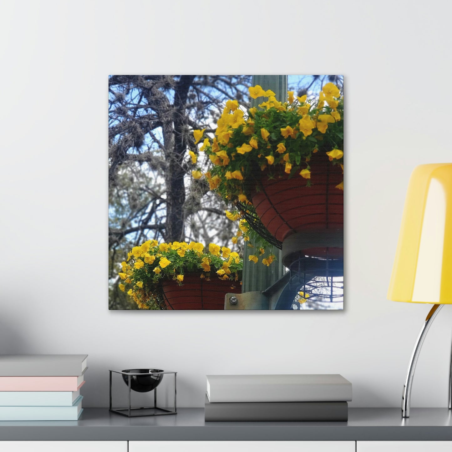 Yellow Pansies Downtown | Wall Art Canvas | High Bloom Collection | Life By Ortavia