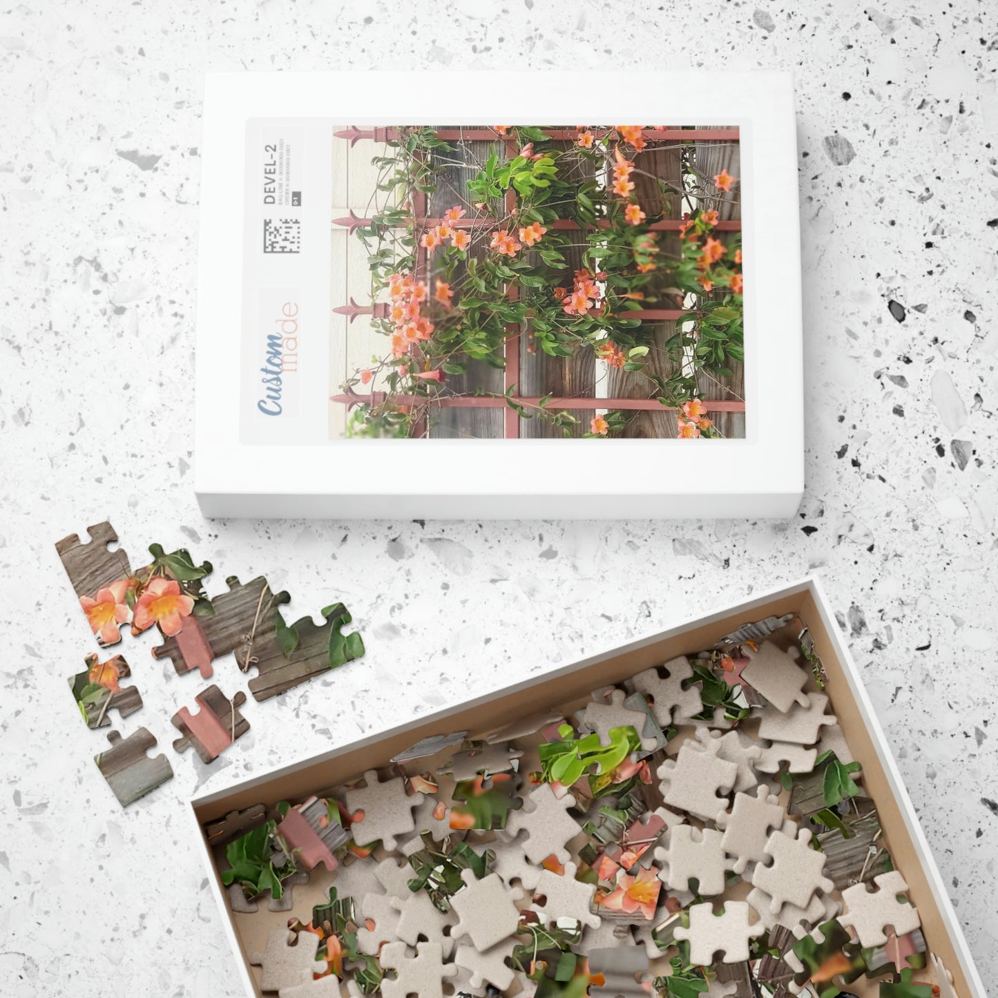 Flowers On A Rugged Fence | Puzzle | 110 252 500 1014 pc | High Bloom Collection | Life By Ortavia