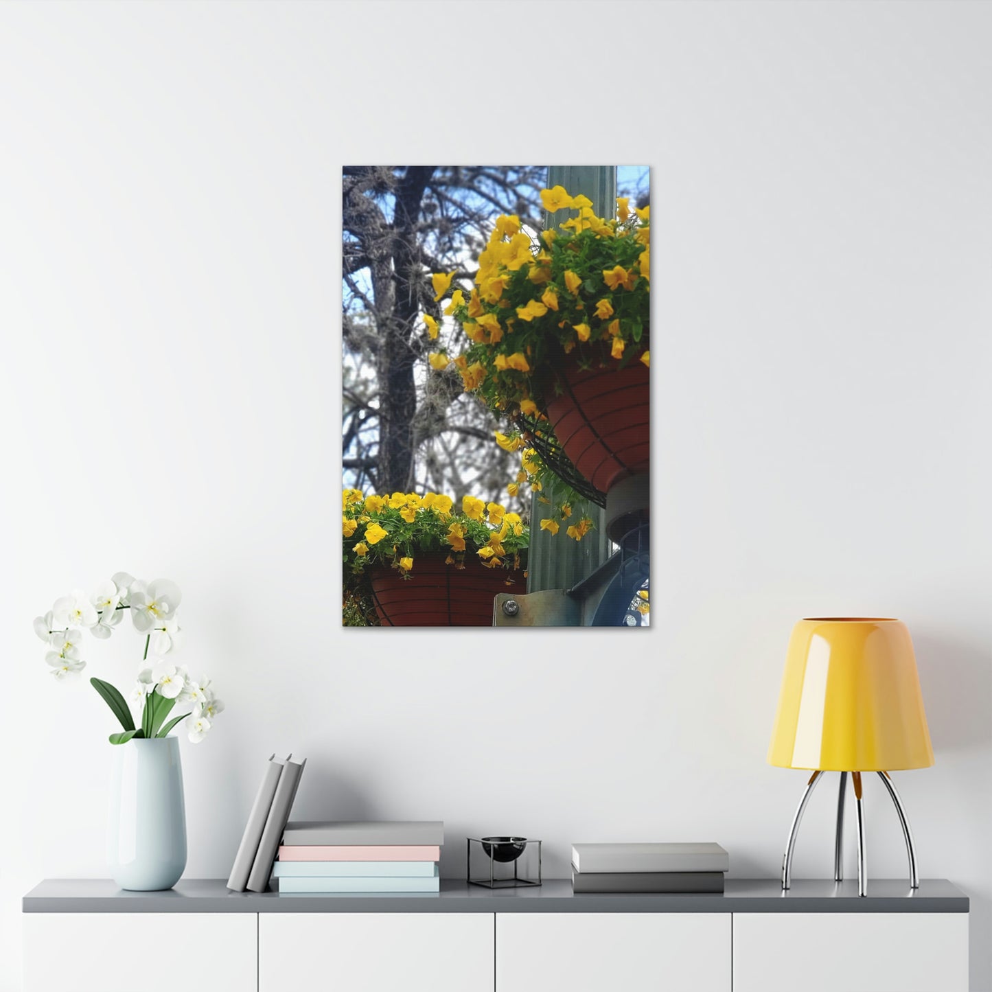 Yellow Pansies Downtown | Wall Art Canvas | High Bloom Collection | Life By Ortavia