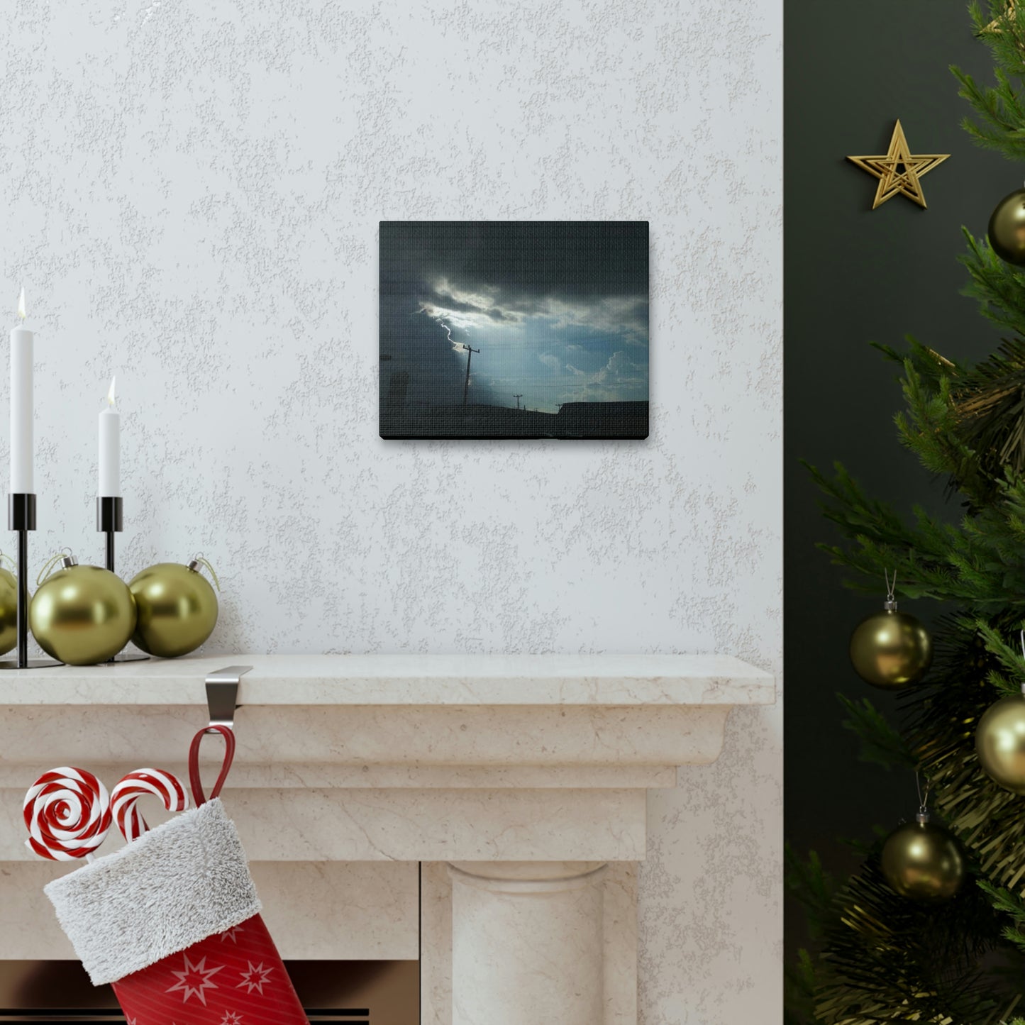 Sun Through Dark Clouds | Wall Art Canvas | Heavens Collection