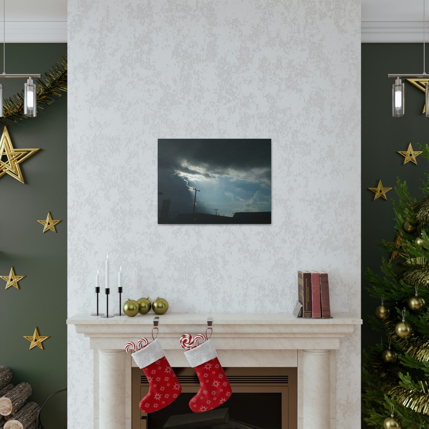 Sun Through Dark Clouds | Wall Art Canvas | Heavens Collection