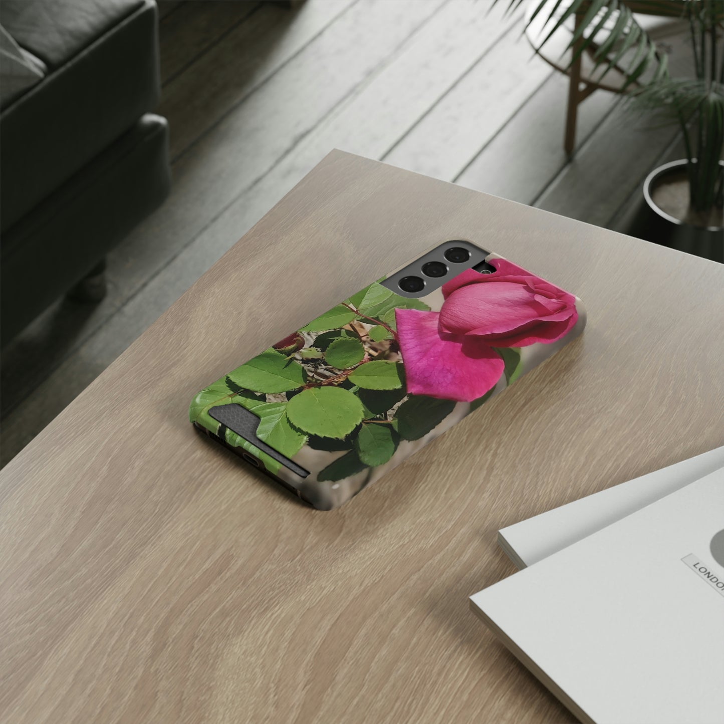 Dear Pink Rosa | Phone Case with Card Holder | High Bloom Collection | Life By Ortavia