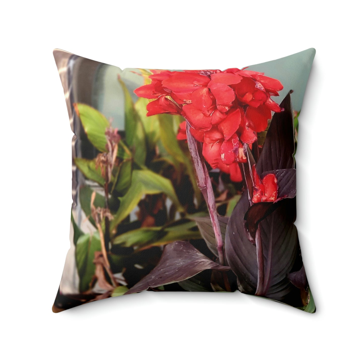Red Canna | Throw Pillow | High Bloom Collection | Life By Ortavia