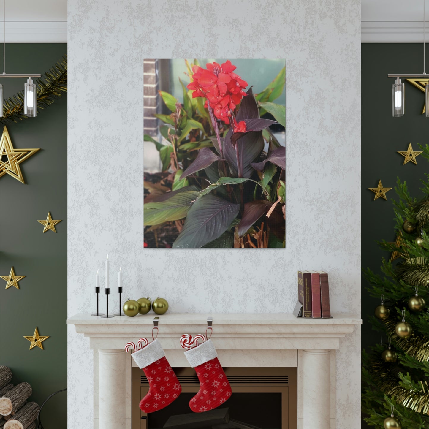 Red Canna | High Bloom Collection | Wall Art Print | Life By Ortavia