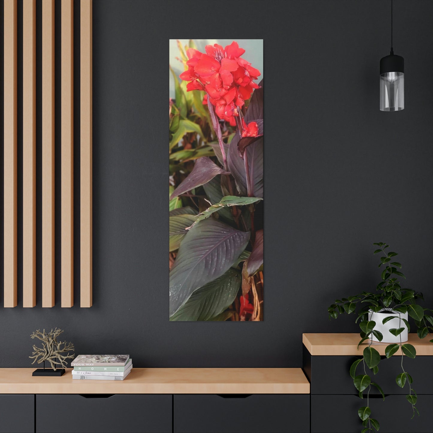 Red Canna | High Bloom Collection | Wall Art Print | Life By Ortavia