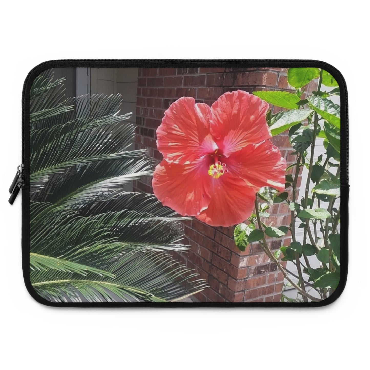 Laptop Sleeve with Peach Hibiscus Flower Design 7 Inch 10 Inch 13 Inch 15 Inch 17 Inch