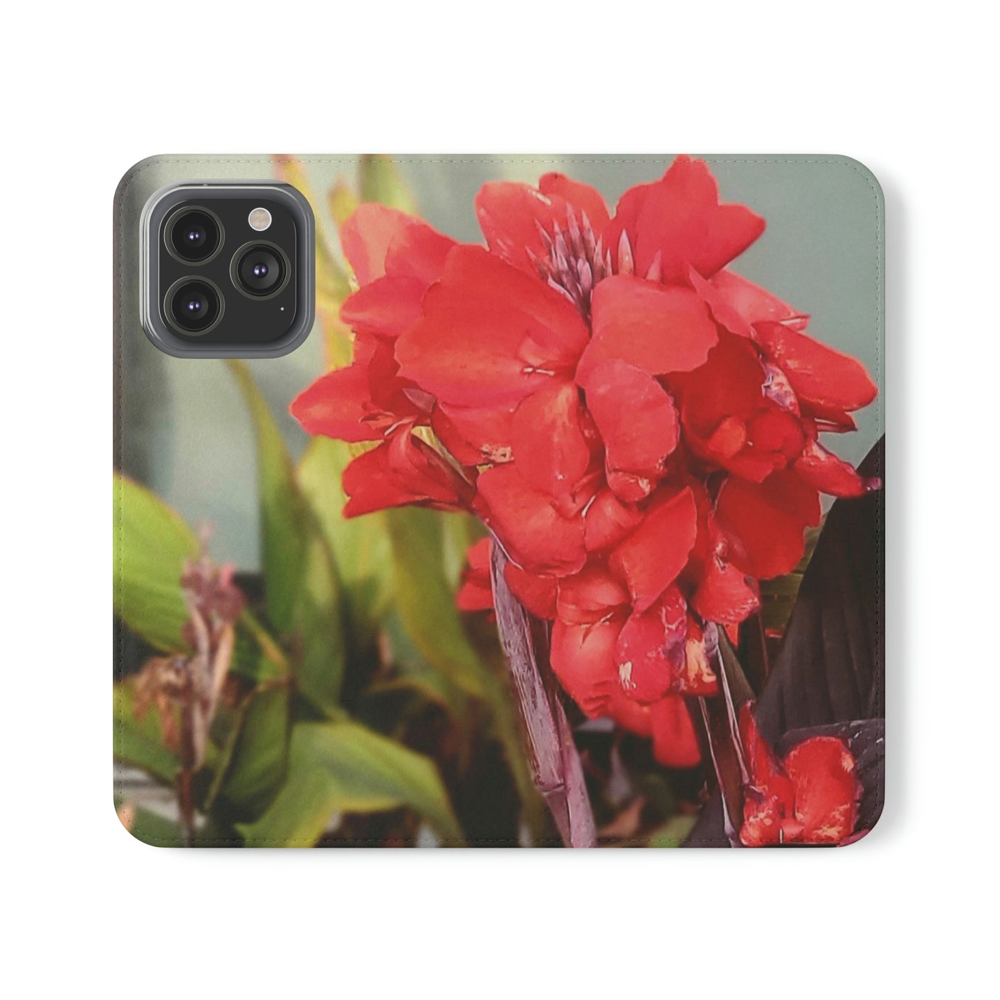 Red Canna | Folio Phone Case | High Bloom Collection | Life By Ortavia