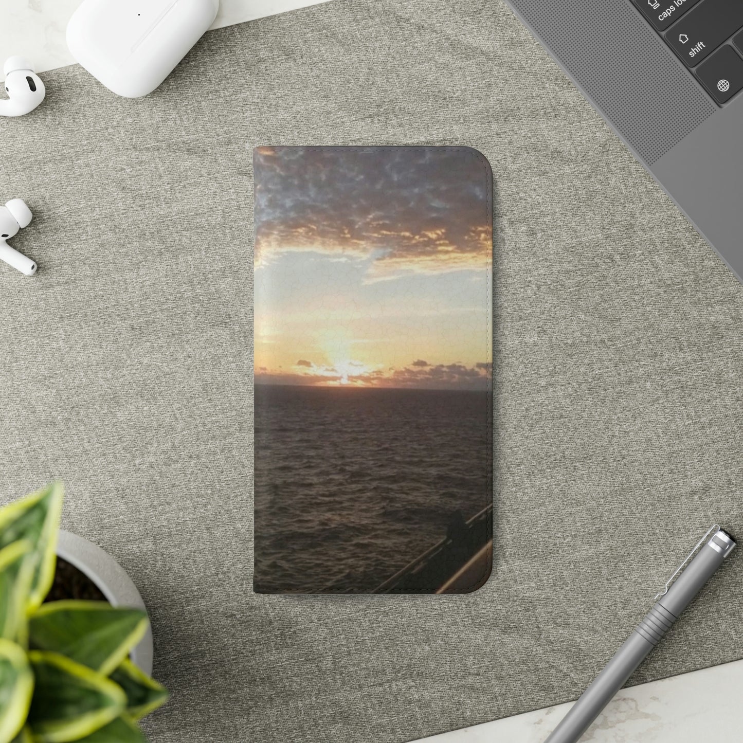 Sunrise in the Gulf of Mexico | Folio Phone Case | Heavens Collection | Life By Ortavia