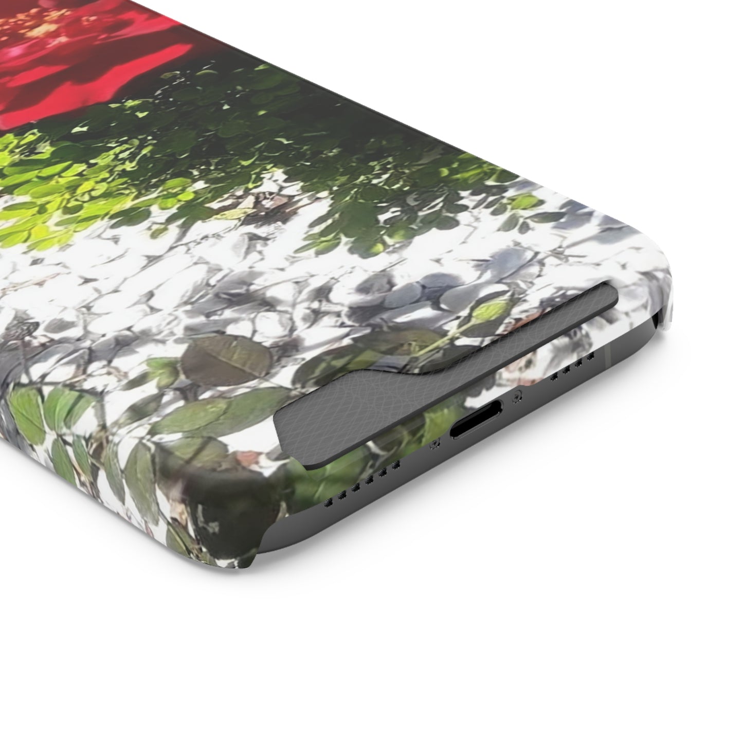 Europeana Red Rose | Phone Case with Card Holder | High Bloom Collection | Life By Ortavia