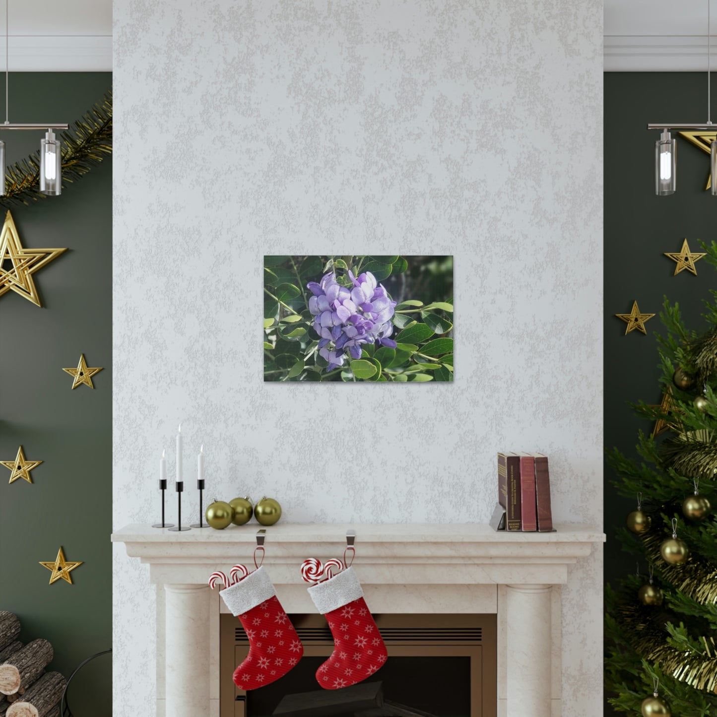 Purple Texas Mountain Laurel | Wall Art Canvas