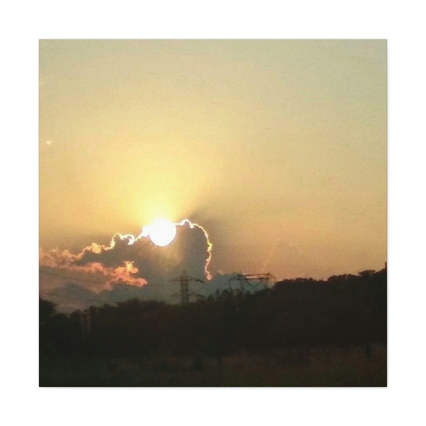 Sun in the Clouds | Wall Art Canvas | Heavens Collection | Life By Ortavia