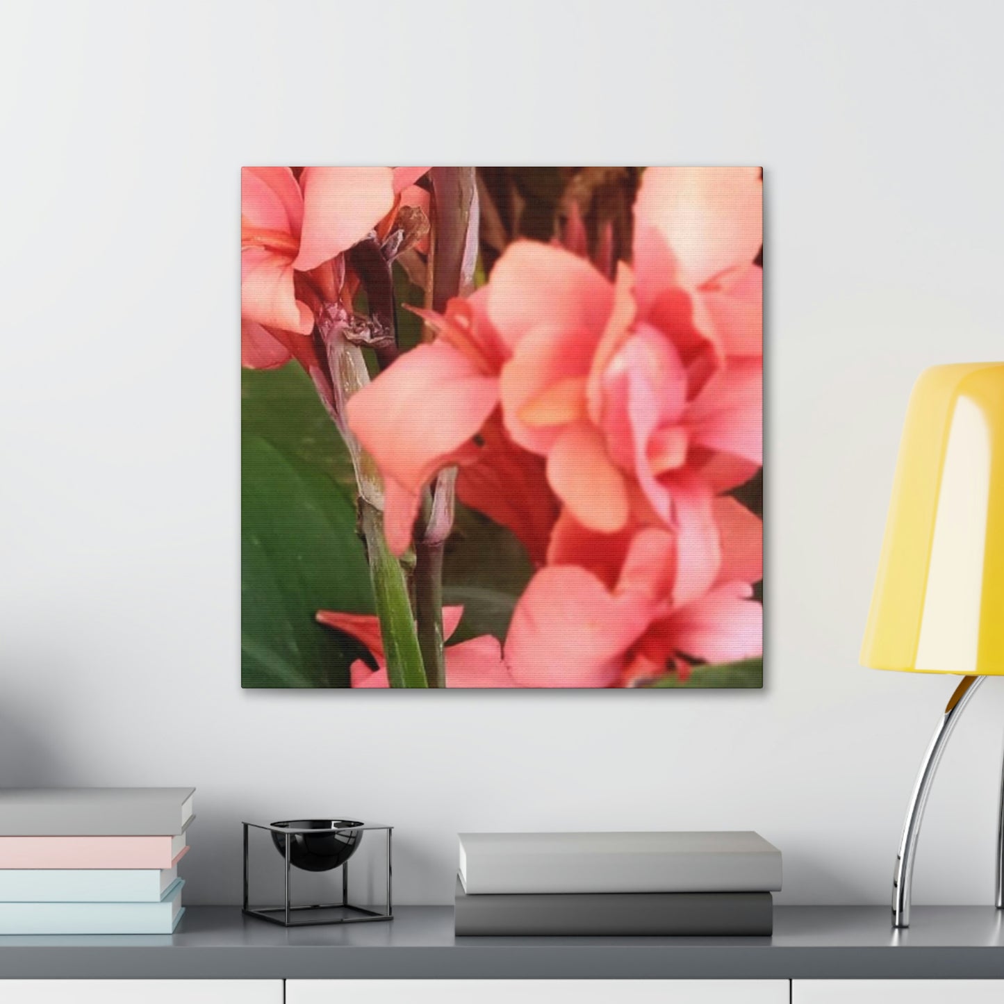 Art Prints & Wall Art, Canvas Gallery with Pink Canna Flower
