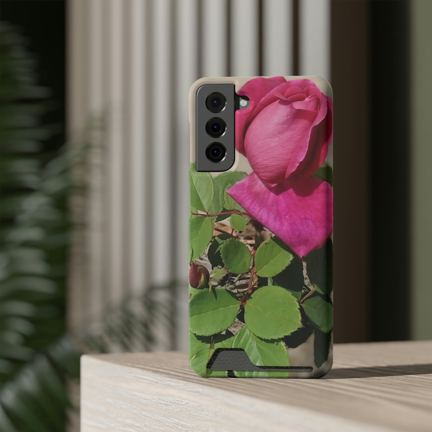 Dear Pink Rosa | Phone Case with Card Holder | High Bloom Collection | Life By Ortavia