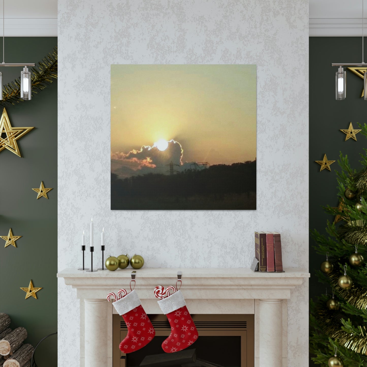 Sun in the Clouds | Wall Art Canvas | Heavens Collection | Life By Ortavia