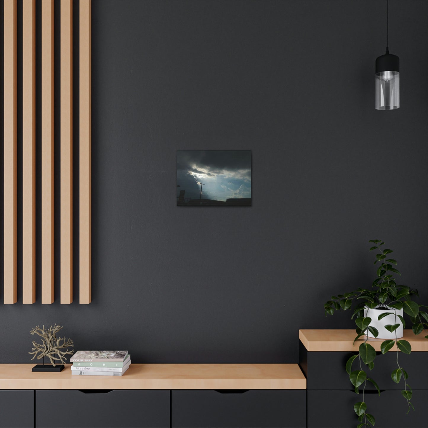 Sun Through Dark Clouds | Wall Art Canvas | Heavens Collection