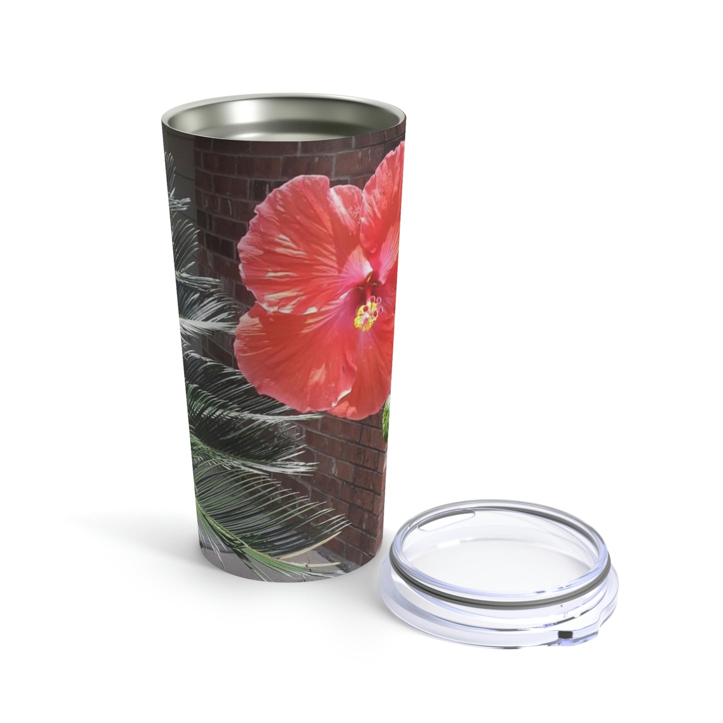 Peach Hibiscus Flower | Tumbler 20oz | High Bloom Collection | Life By Ortavia