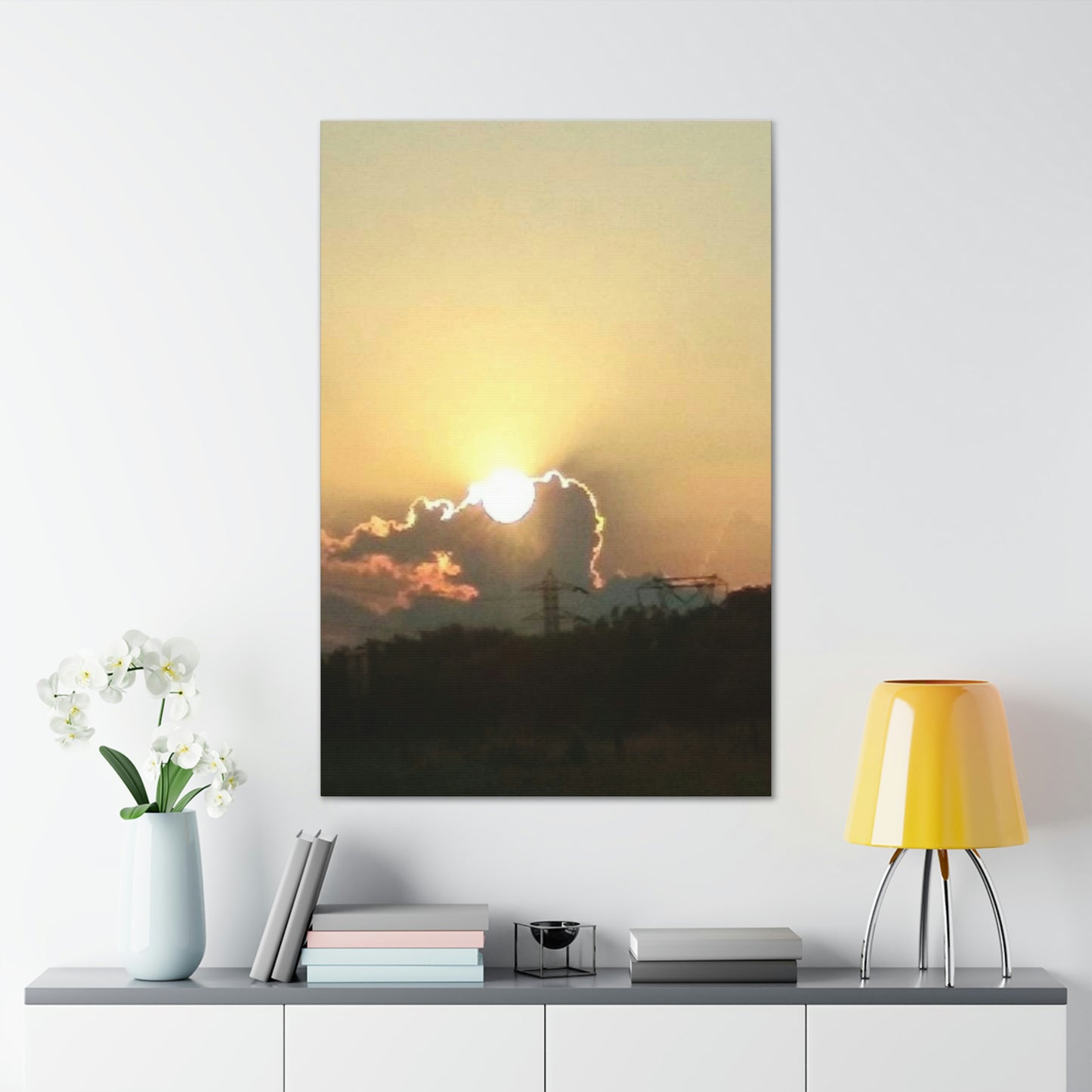 Sun in the Clouds | Wall Art Canvas | Heavens Collection | Life By Ortavia