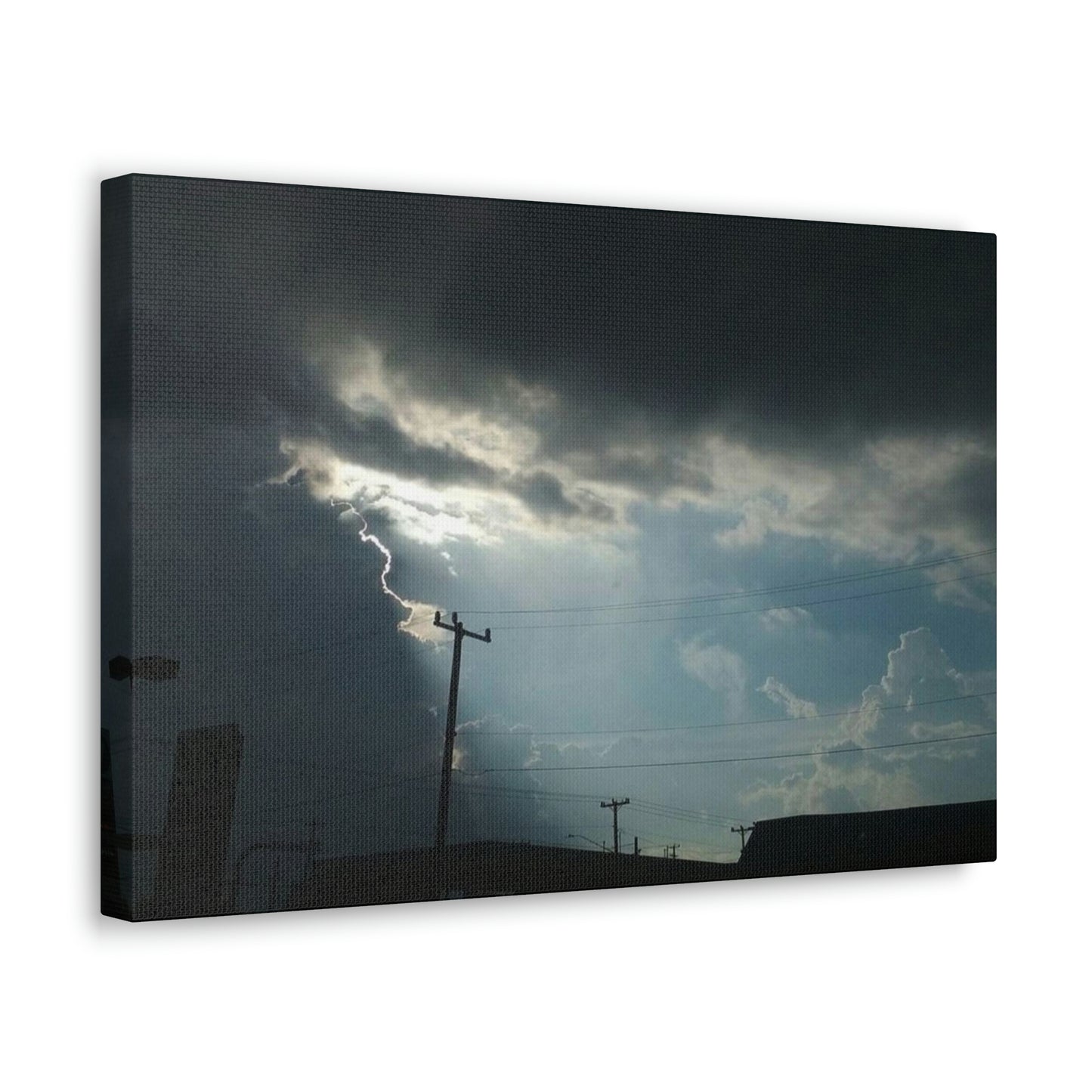 Sun Through Dark Clouds | Wall Art Canvas | Heavens Collection