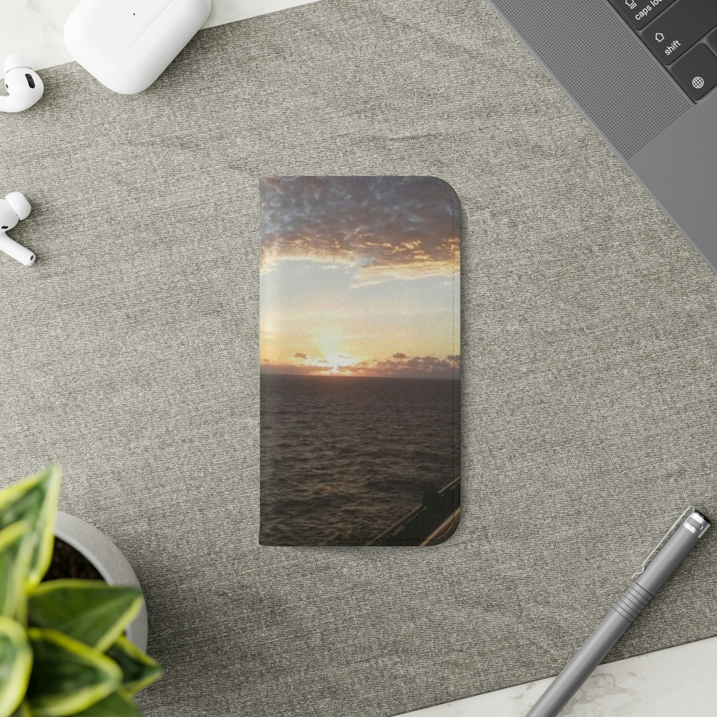 Sunrise in the Gulf of Mexico | Folio Phone Case | Heavens Collection | Life By Ortavia