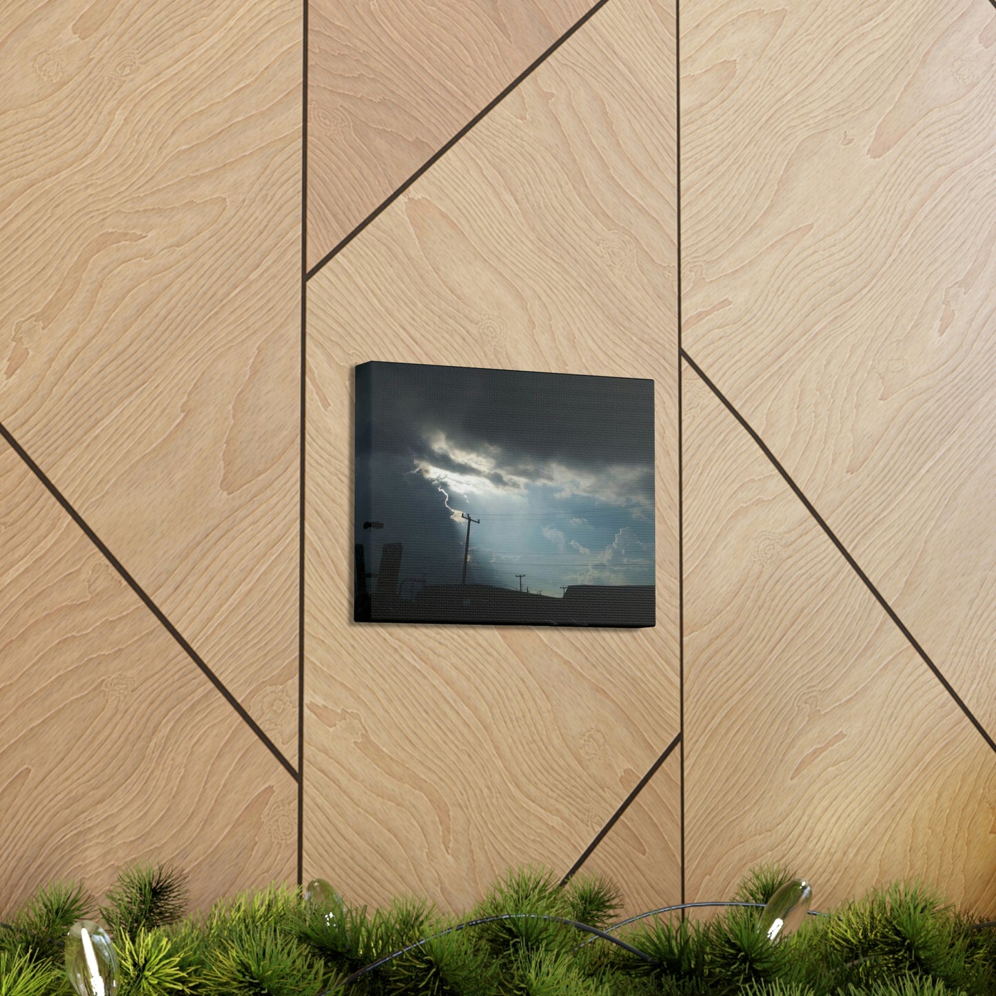 Sun Through Dark Clouds | Wall Art Canvas | Heavens Collection